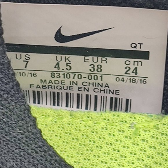 Nike rn Flyknit W7 (831070-001) - Picture 8 of 15